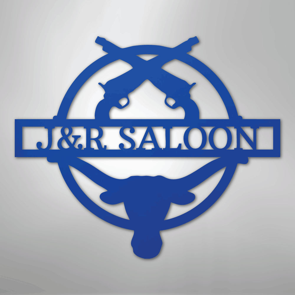 Saloon Monogram - Steel Sign