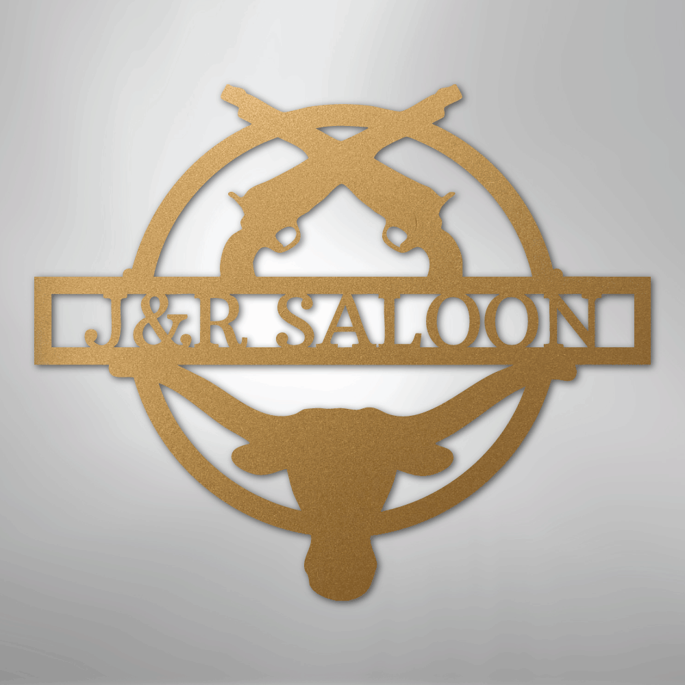 Saloon Monogram - Steel Sign