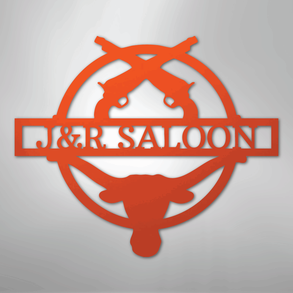 Saloon Monogram - Steel Sign