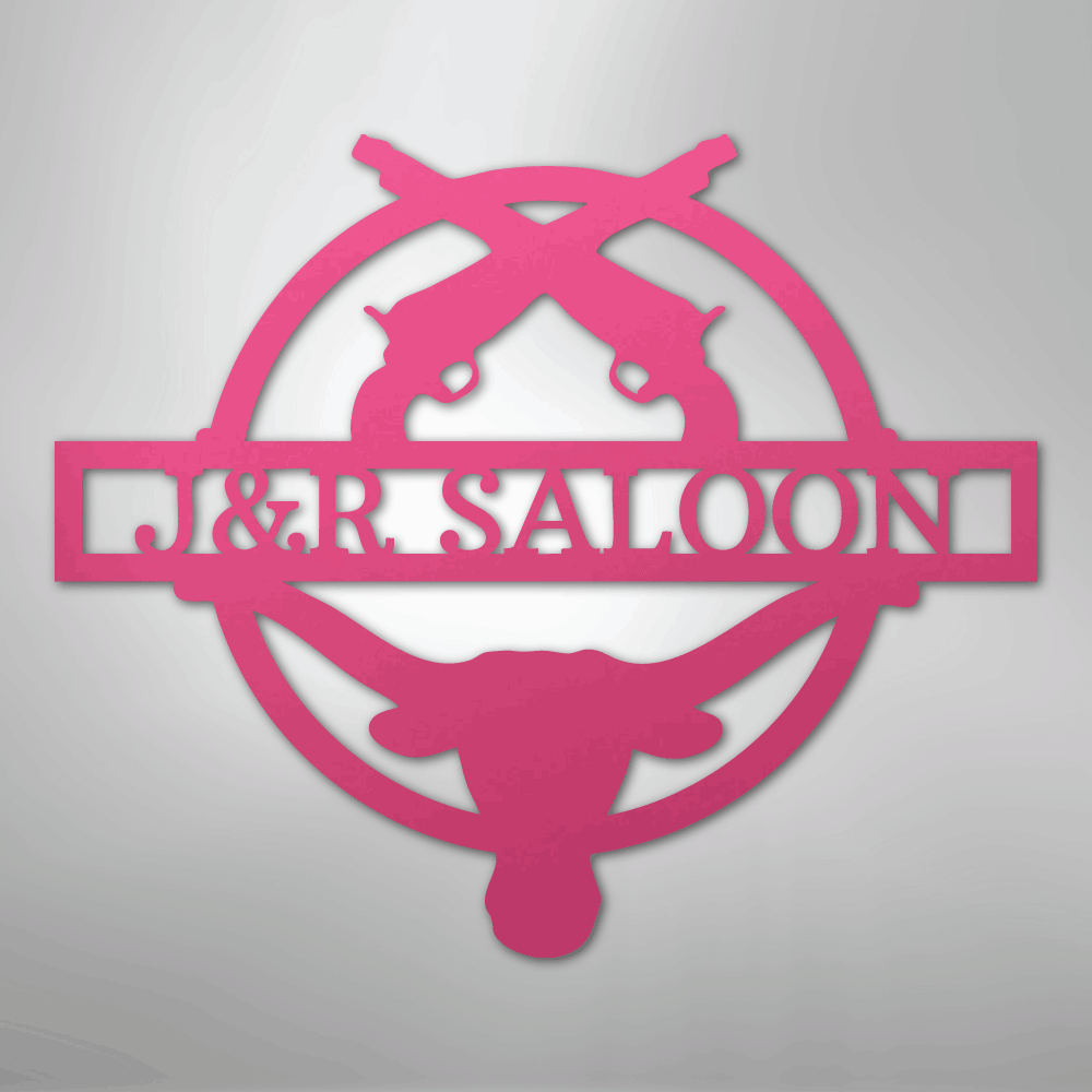 Saloon Monogram - Steel Sign