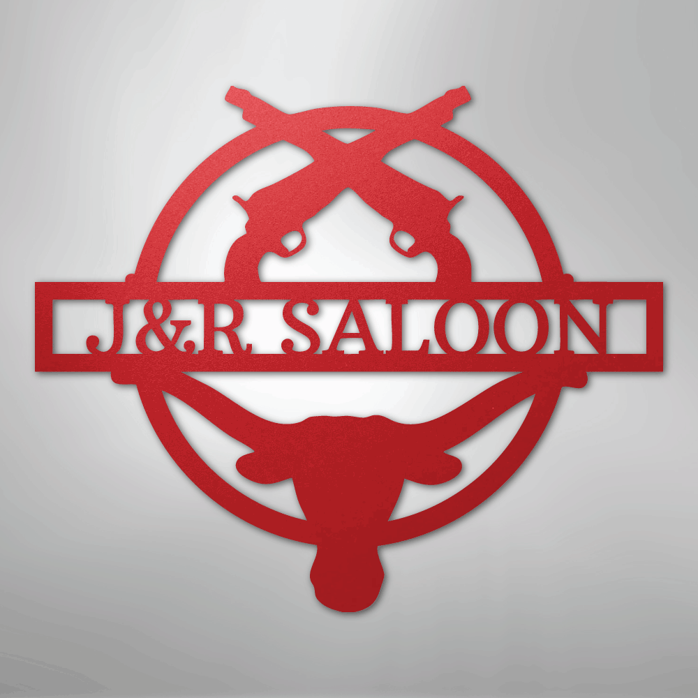 Saloon Monogram - Steel Sign