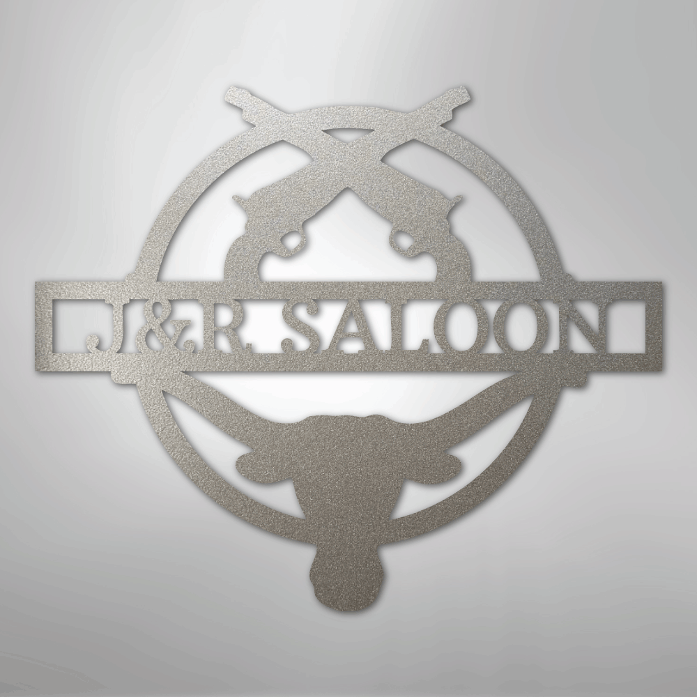 Saloon Monogram - Steel Sign