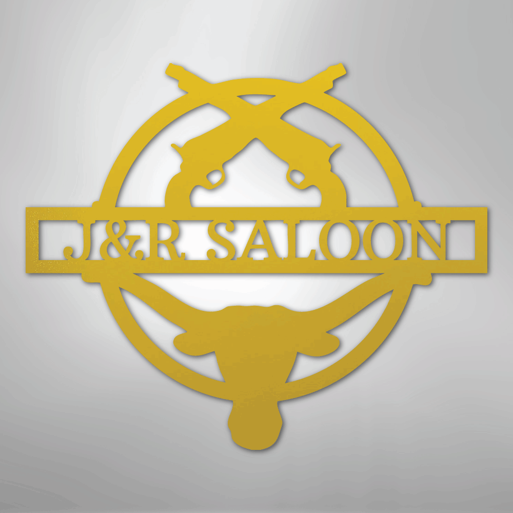 Saloon Monogram - Steel Sign
