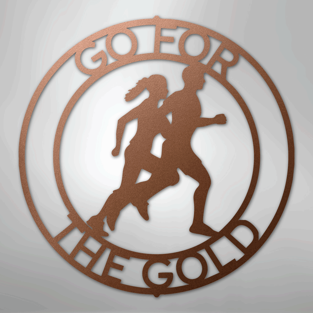 Cross Country Monogram - Steel Sign