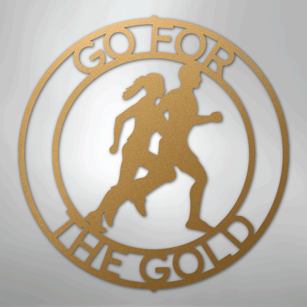 Cross Country Monogram - Steel Sign