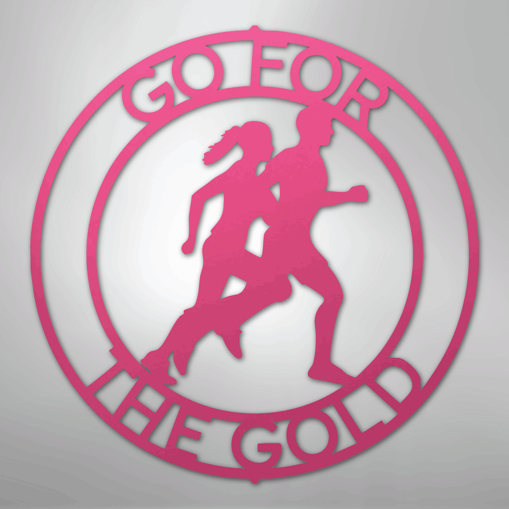 Cross Country Monogram - Steel Sign