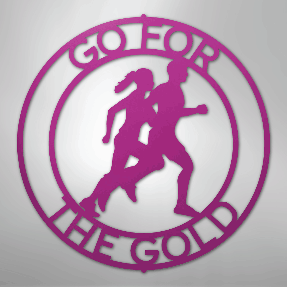 Cross Country Monogram - Steel Sign