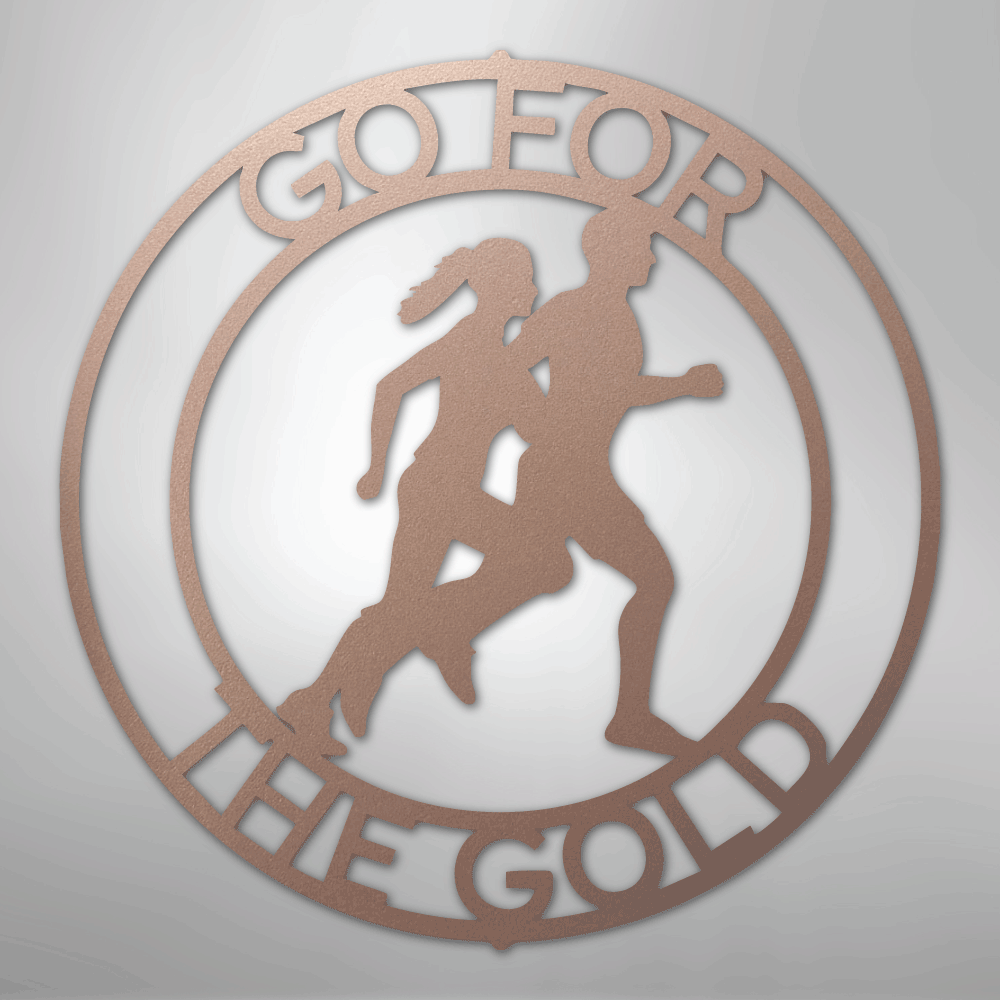 Cross Country Monogram - Steel Sign