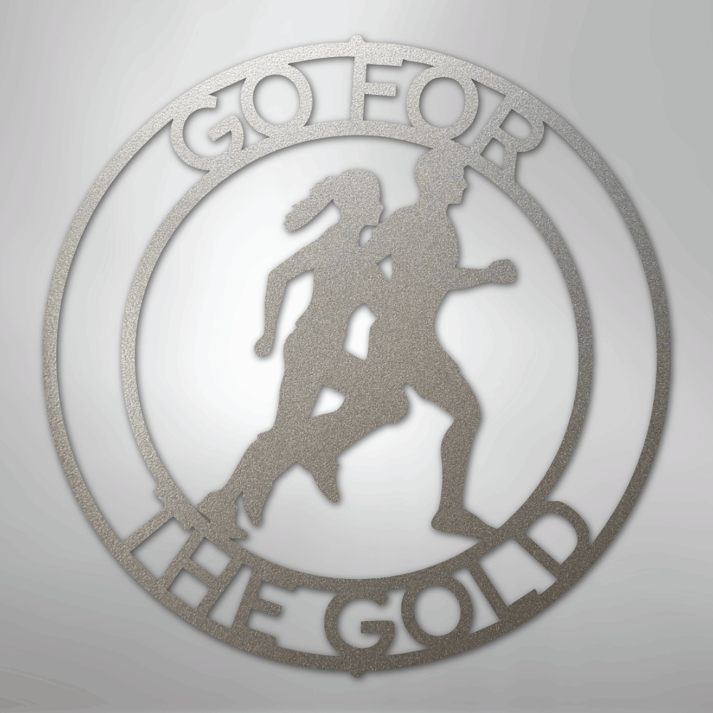 Cross Country Monogram - Steel Sign