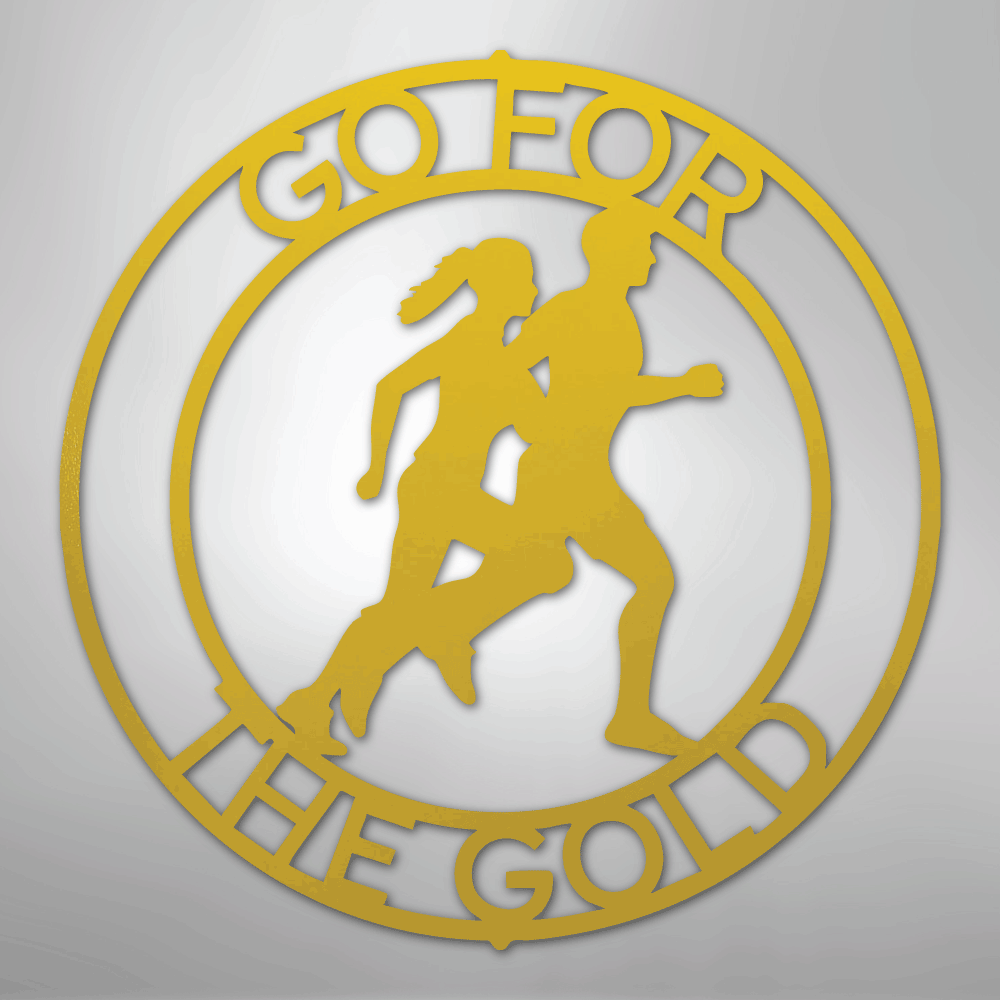Cross Country Monogram - Steel Sign