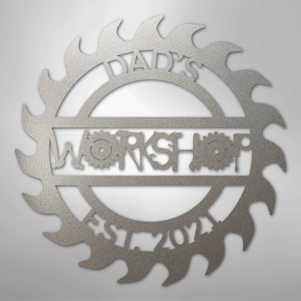 Unique Workshop Monogram - Steel Sign