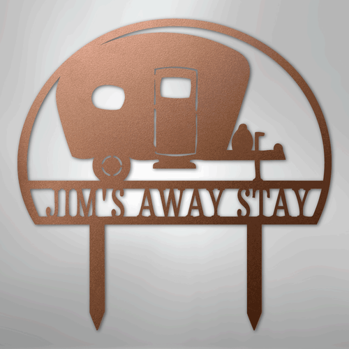 Camper Yard Monogram - Steel Sign