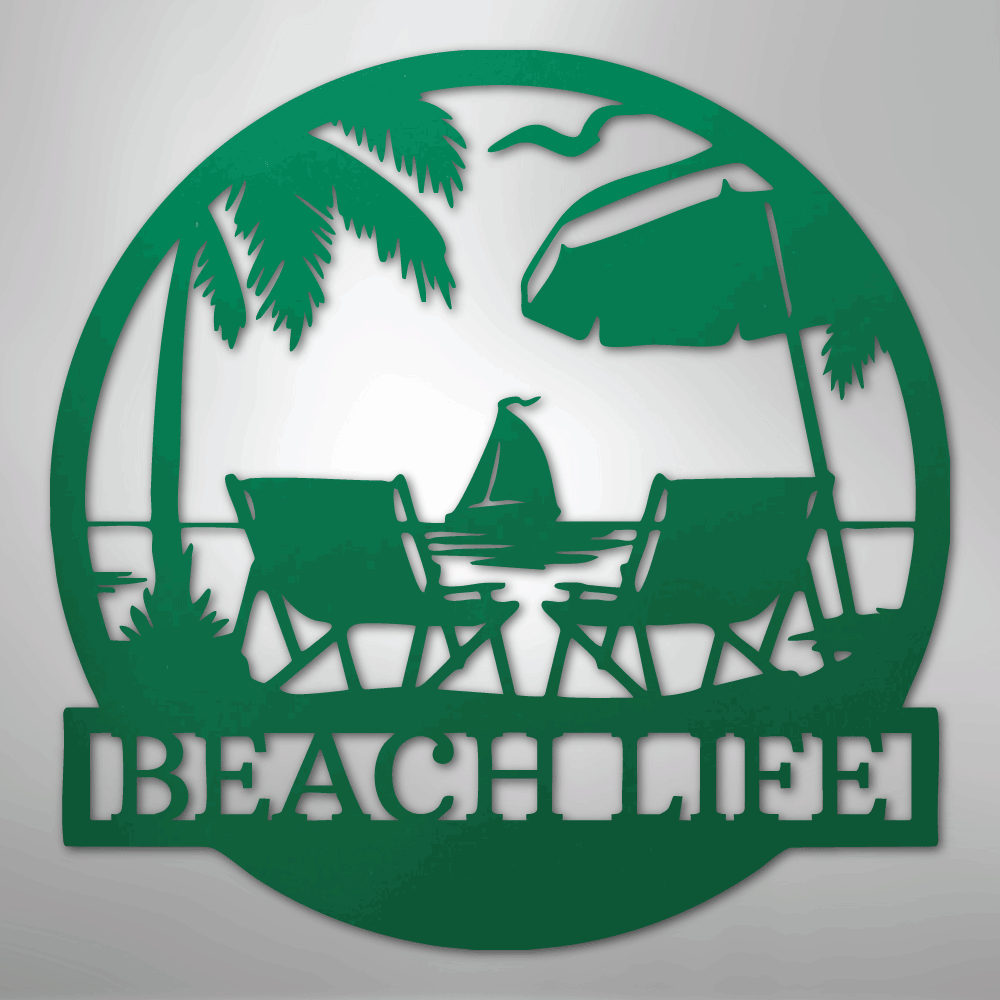 Paradise Monogram - Metal Sign