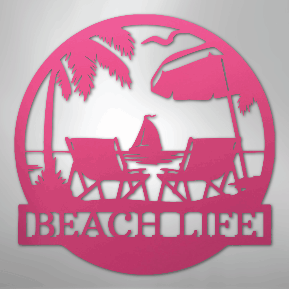 Paradise Monogram - Metal Sign