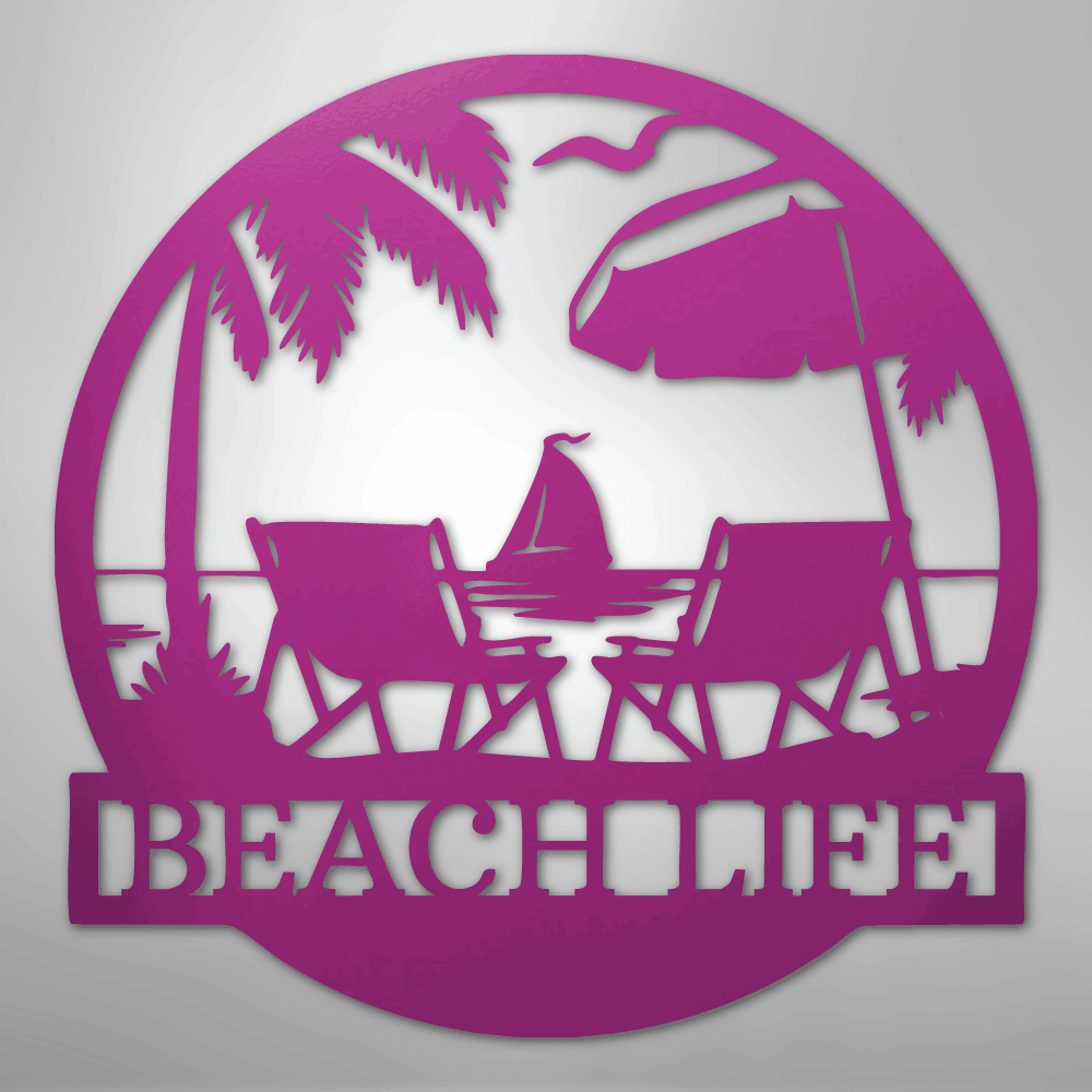 Paradise Monogram - Metal Sign