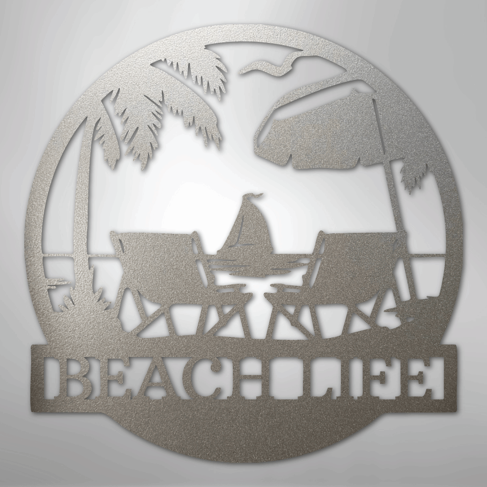 Paradise Monogram - Metal Sign