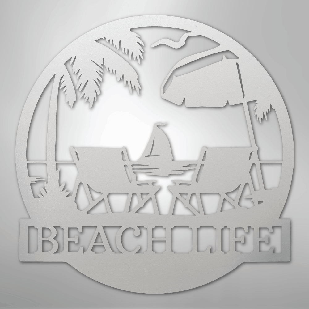 Paradise Monogram - Metal Sign