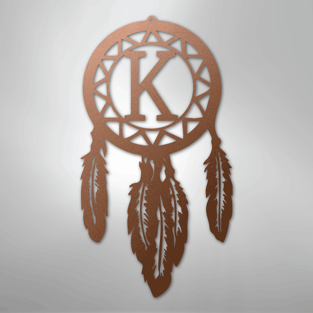 Dream Catcher Monogram - Steel Sign