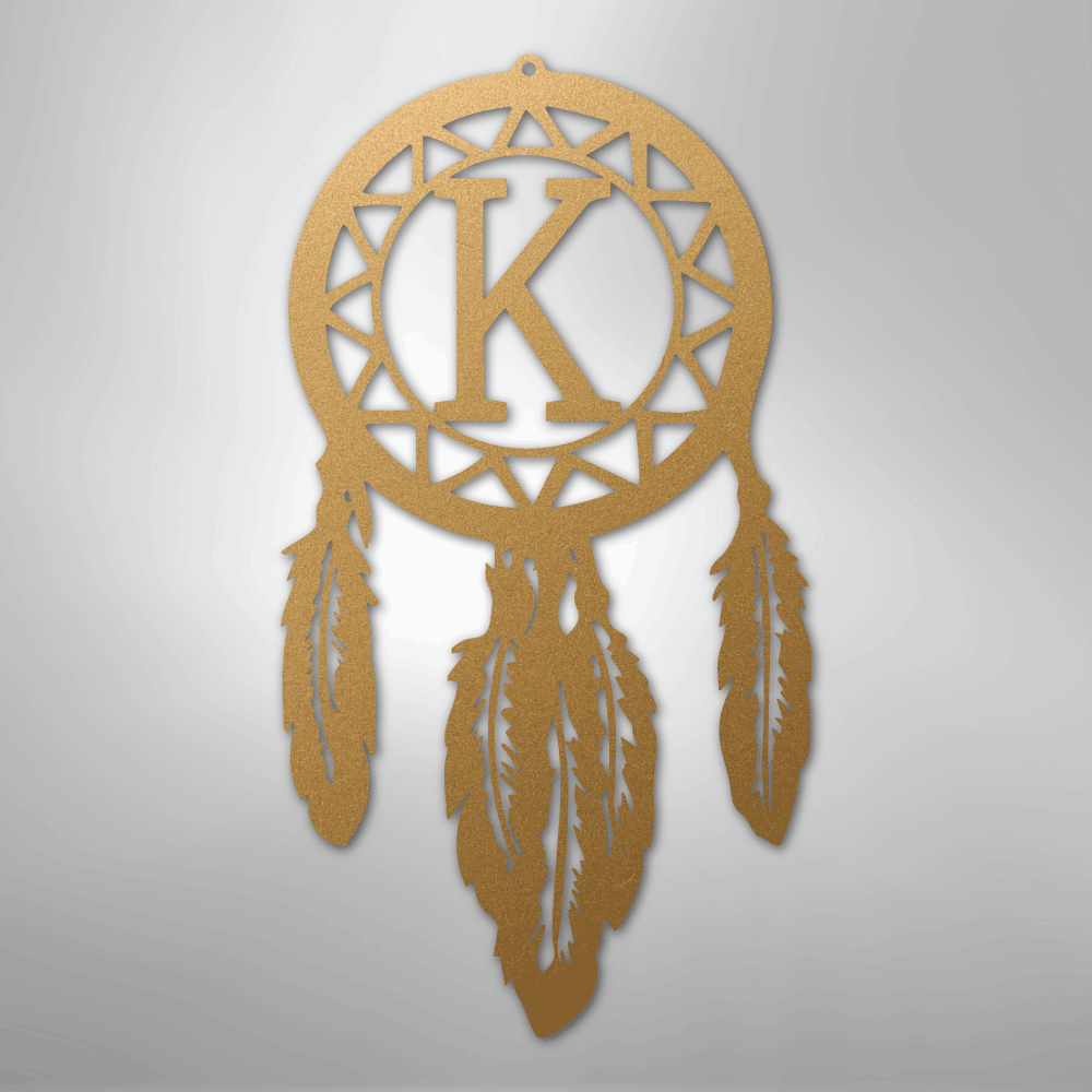 Dream Catcher Monogram - Steel Sign