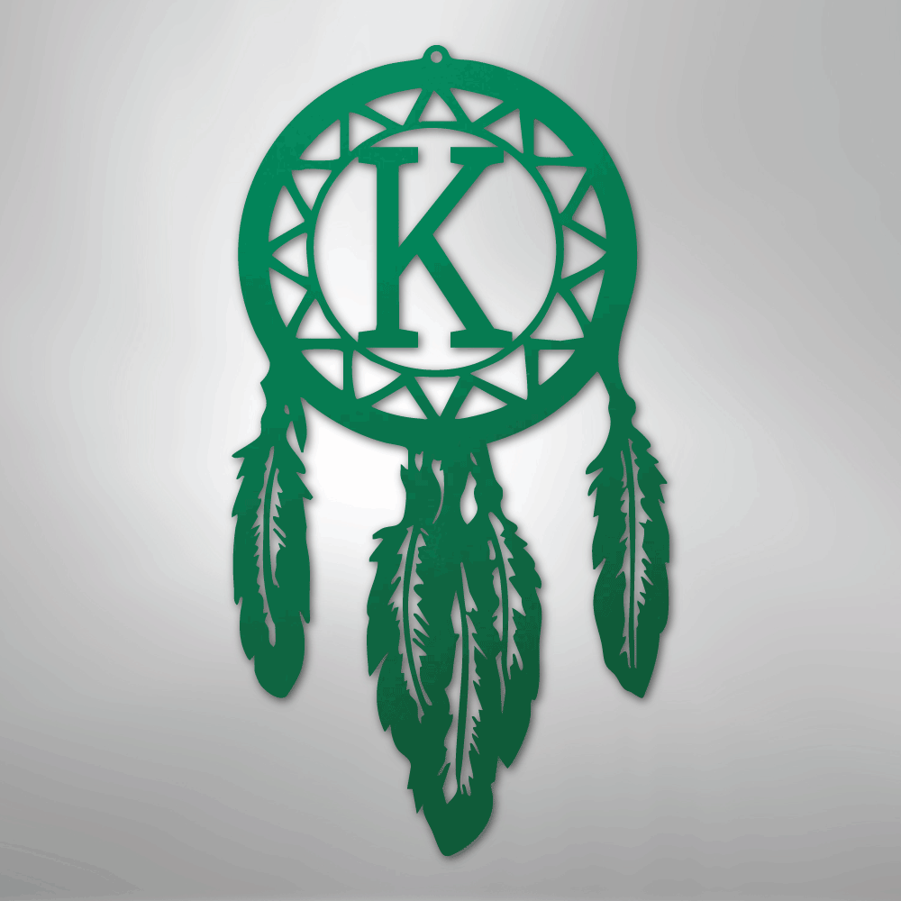 Dream Catcher Monogram - Steel Sign
