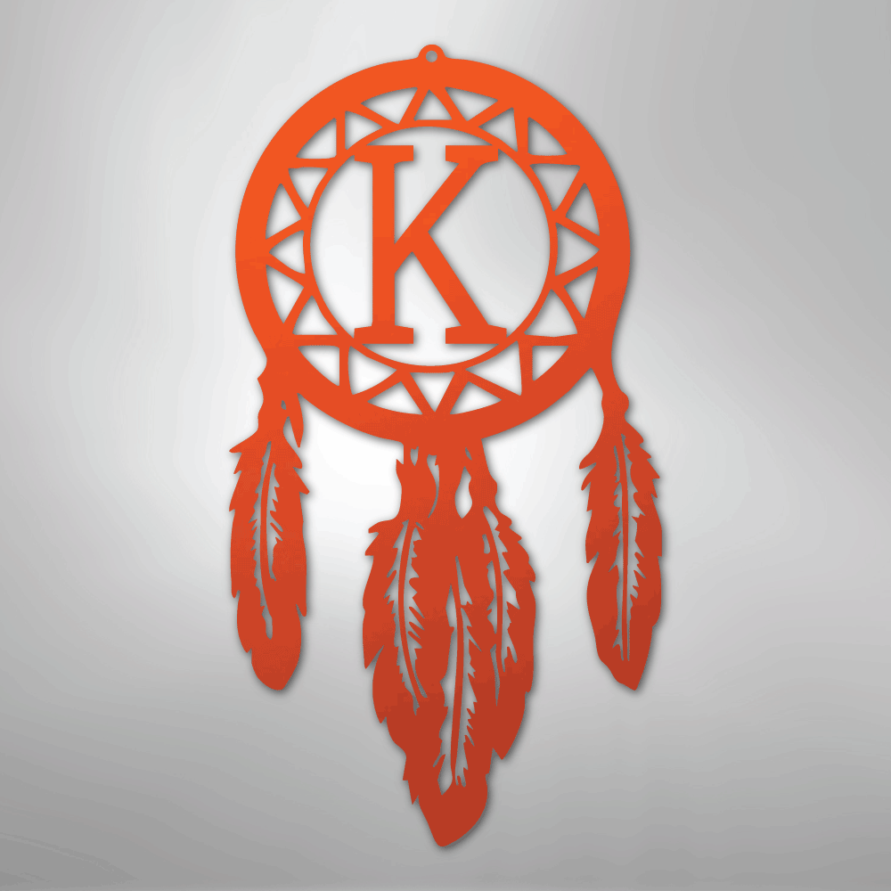 Dream Catcher Monogram - Steel Sign