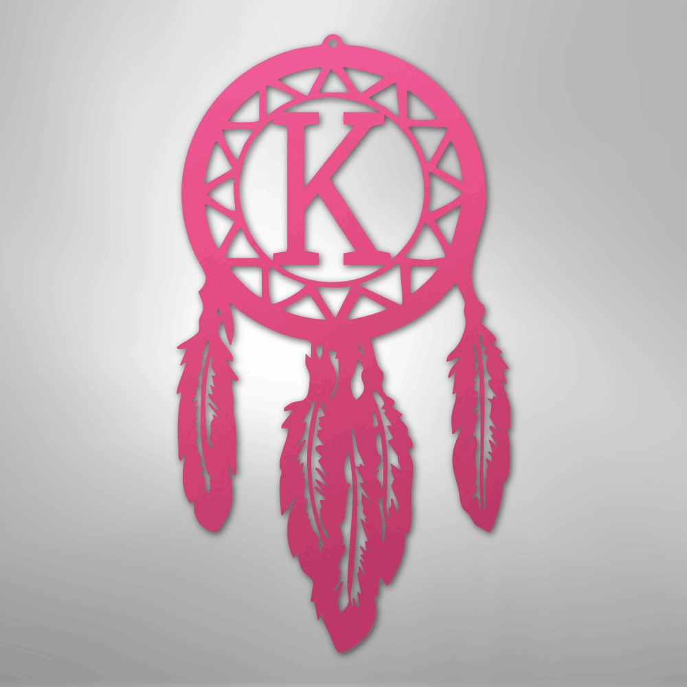 Dream Catcher Monogram - Steel Sign