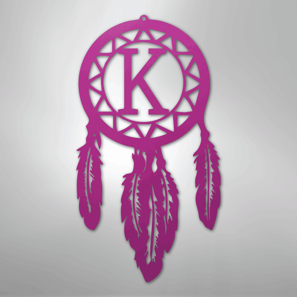 Dream Catcher Monogram - Steel Sign