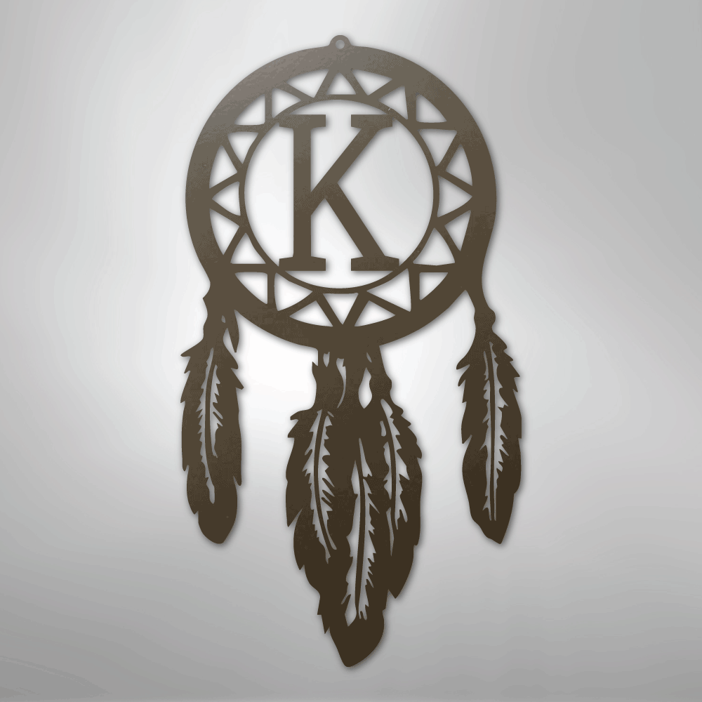 Dream Catcher Monogram - Steel Sign