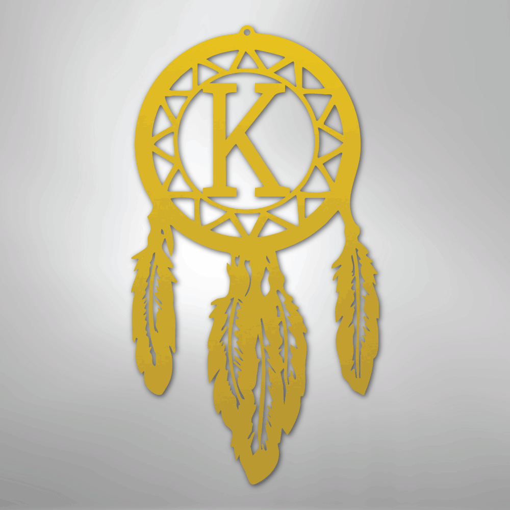 Dream Catcher Monogram - Steel Sign