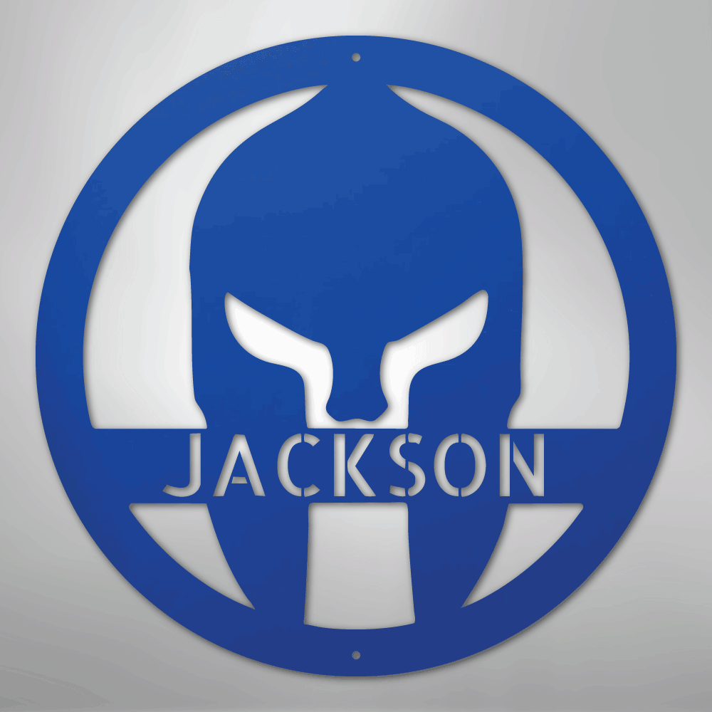 Spartan Helmet - Steel Sign