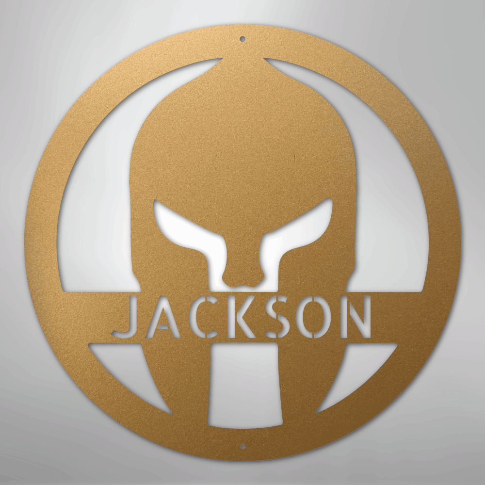 Spartan Helmet - Steel Sign