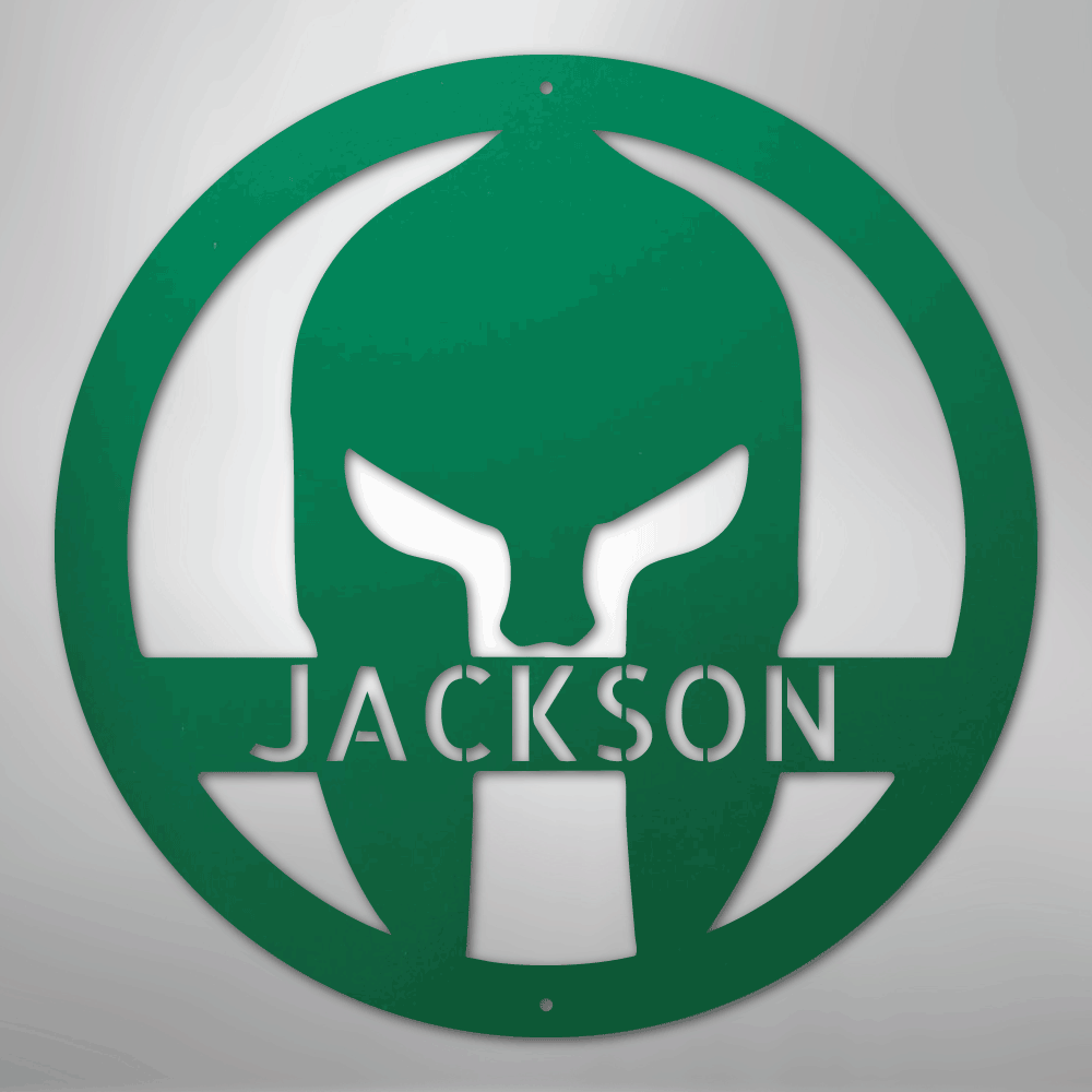 Spartan Helmet - Steel Sign