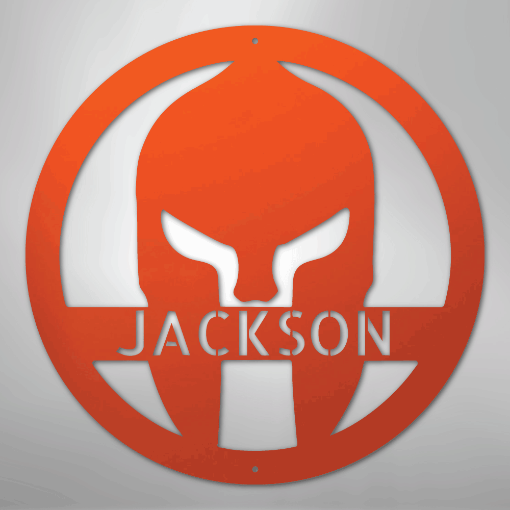 Spartan Helmet - Steel Sign