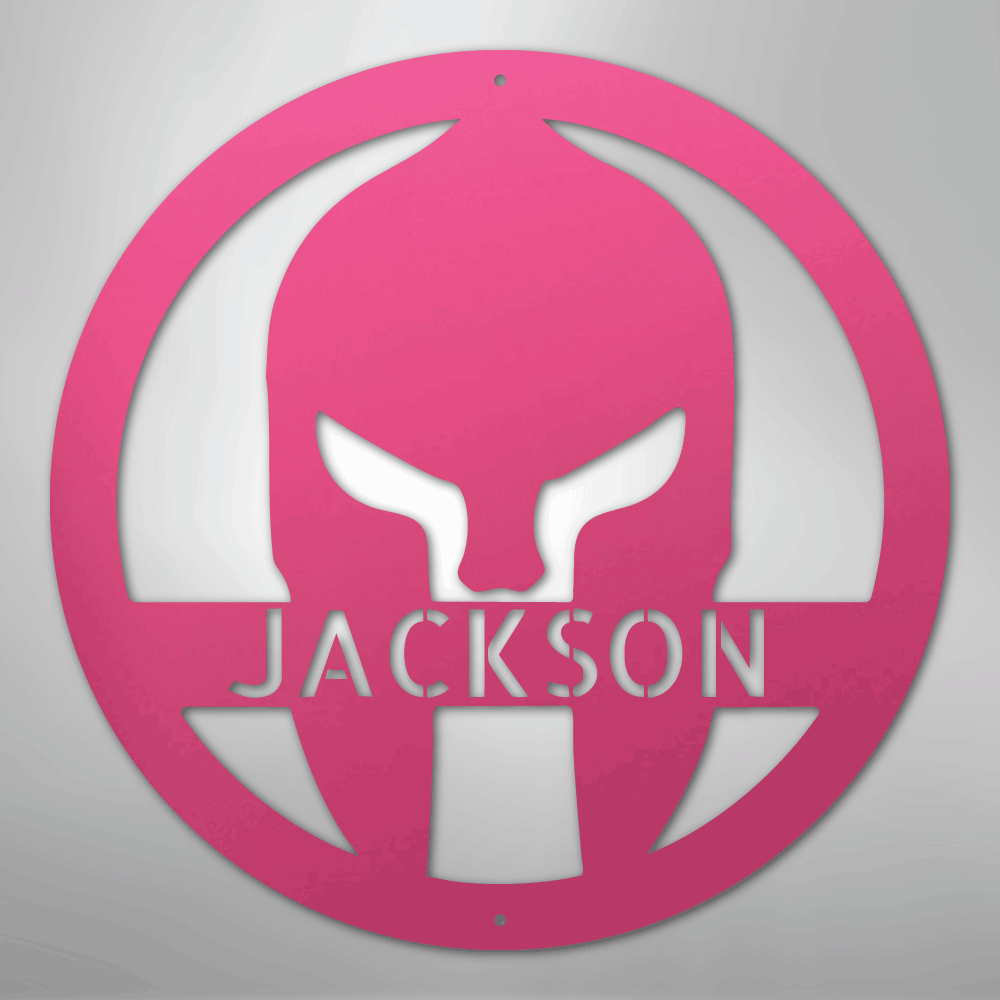 Spartan Helmet - Steel Sign