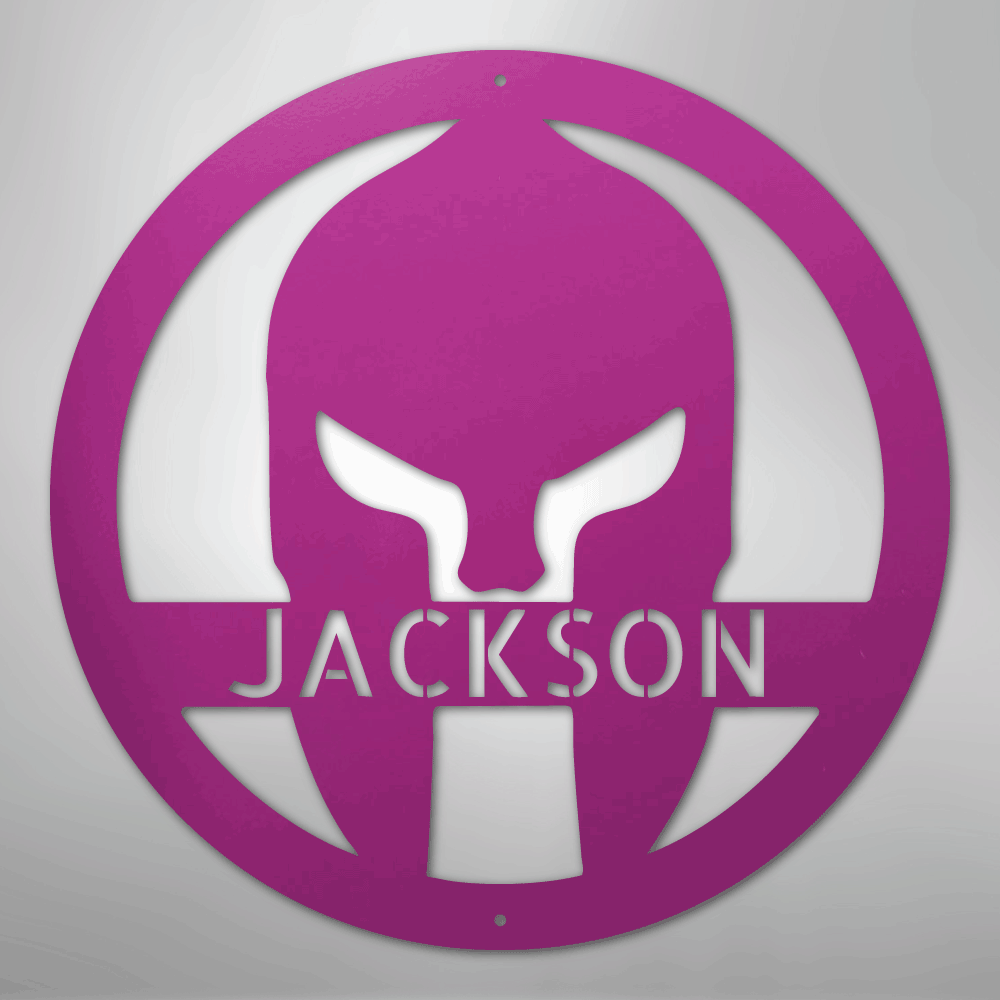 Spartan Helmet - Steel Sign