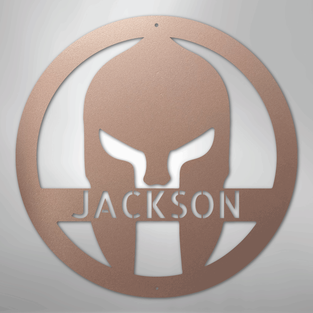 Spartan Helmet - Steel Sign