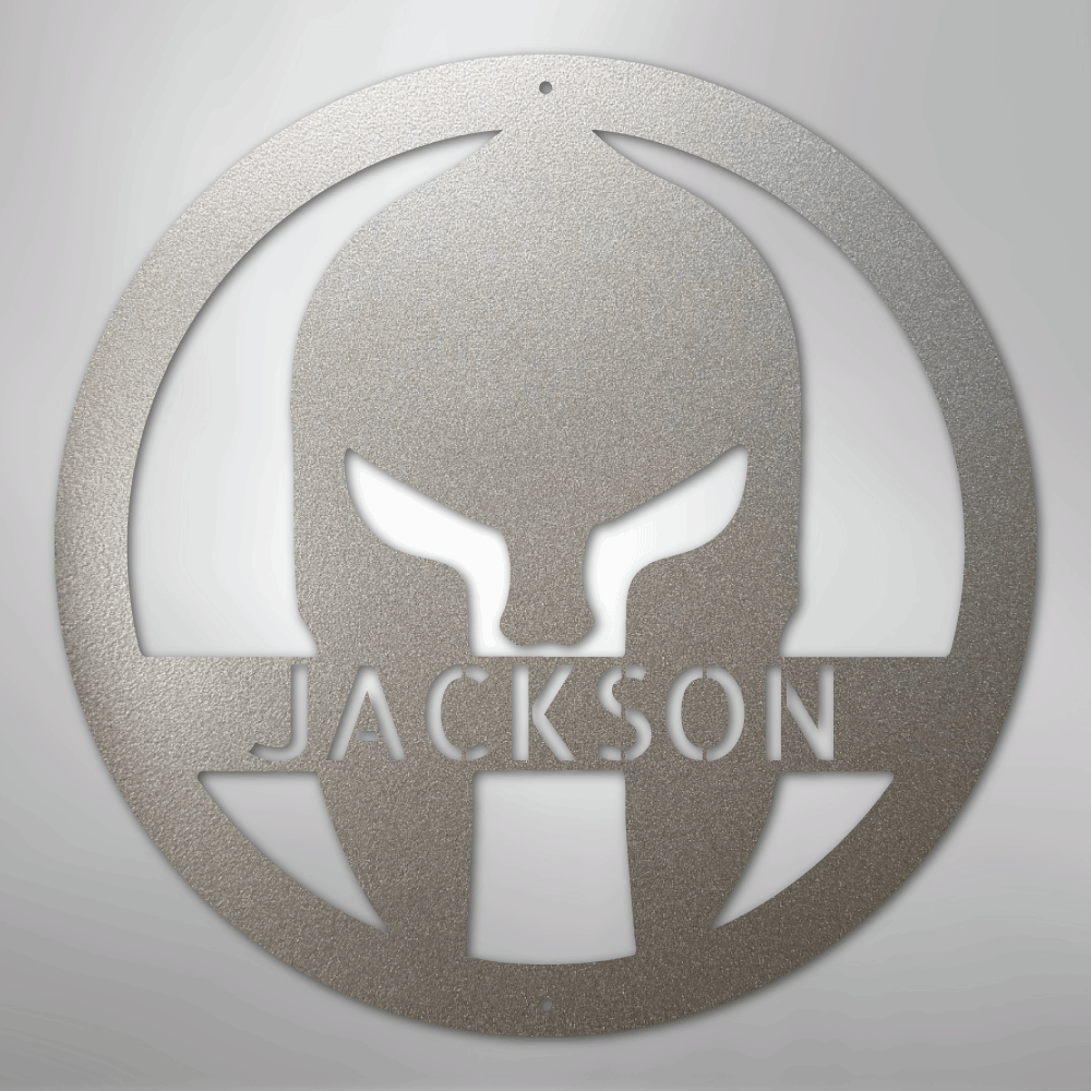 Spartan Helmet - Steel Sign