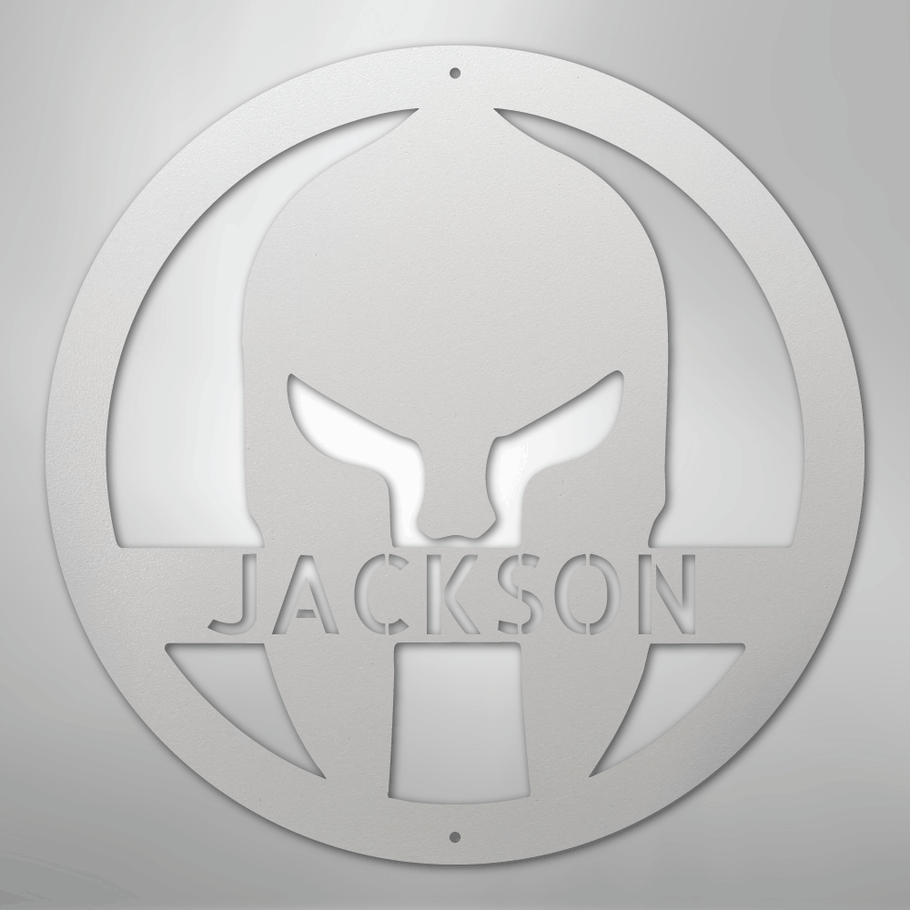 Spartan Helmet - Steel Sign