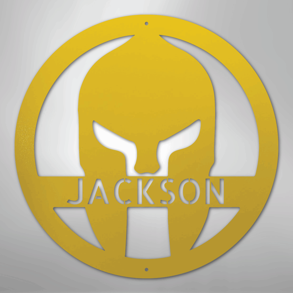 Spartan Helmet - Steel Sign