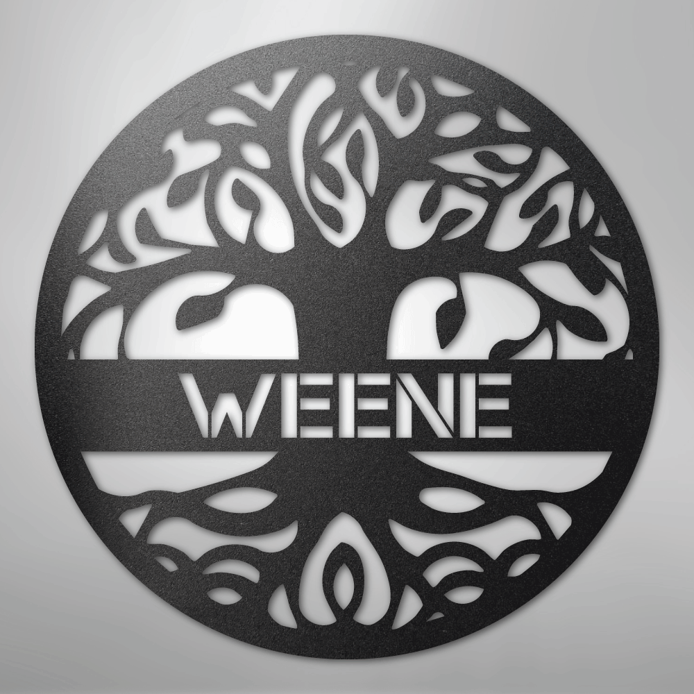 Personalized Tree of Life - Steel Sign