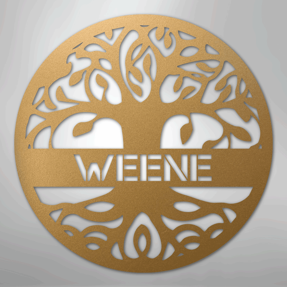 Personalized Tree of Life - Steel Sign