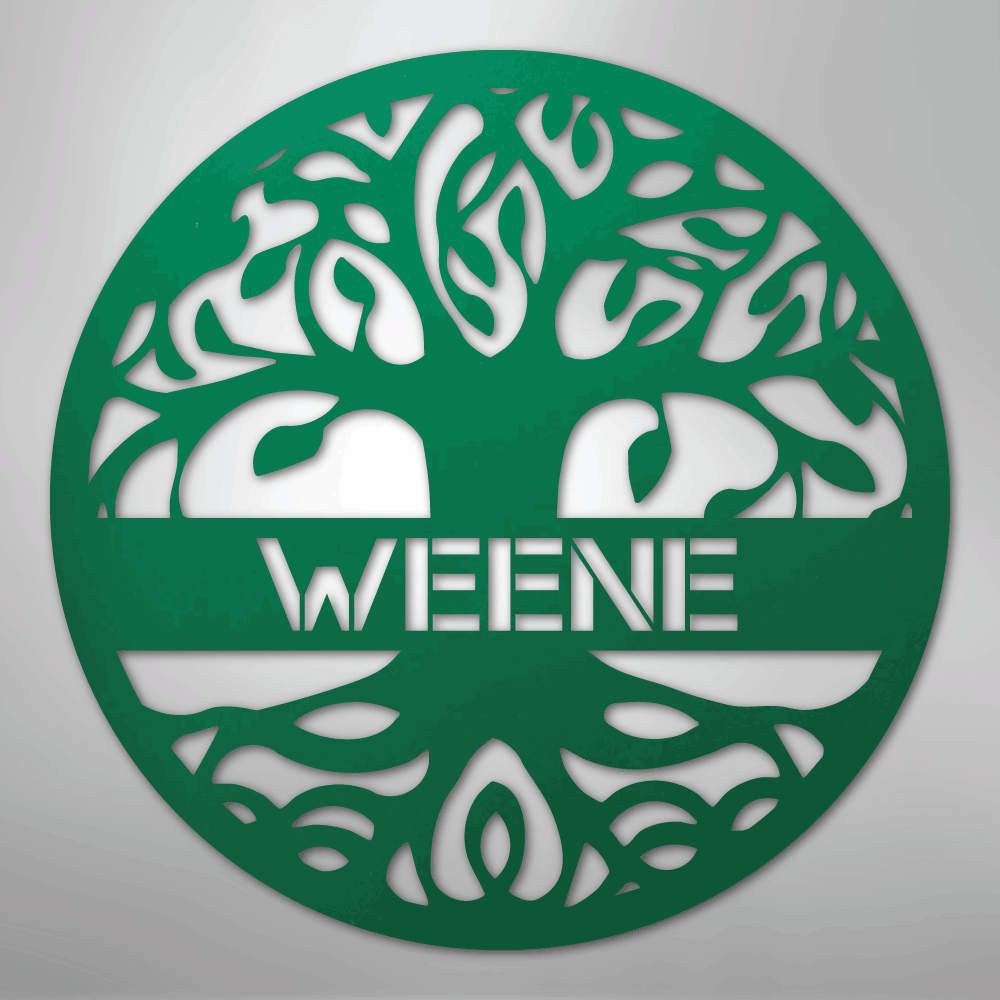 Personalized Tree of Life - Steel Sign