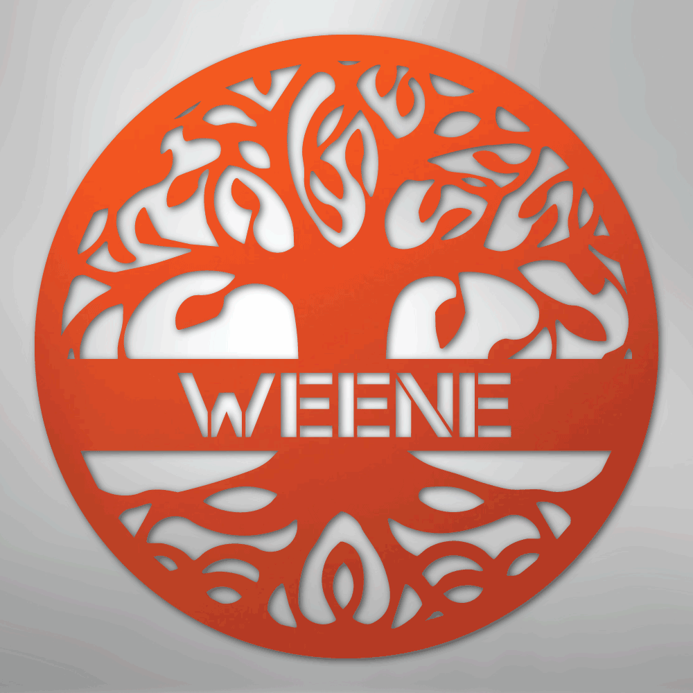 Personalized Tree of Life - Steel Sign