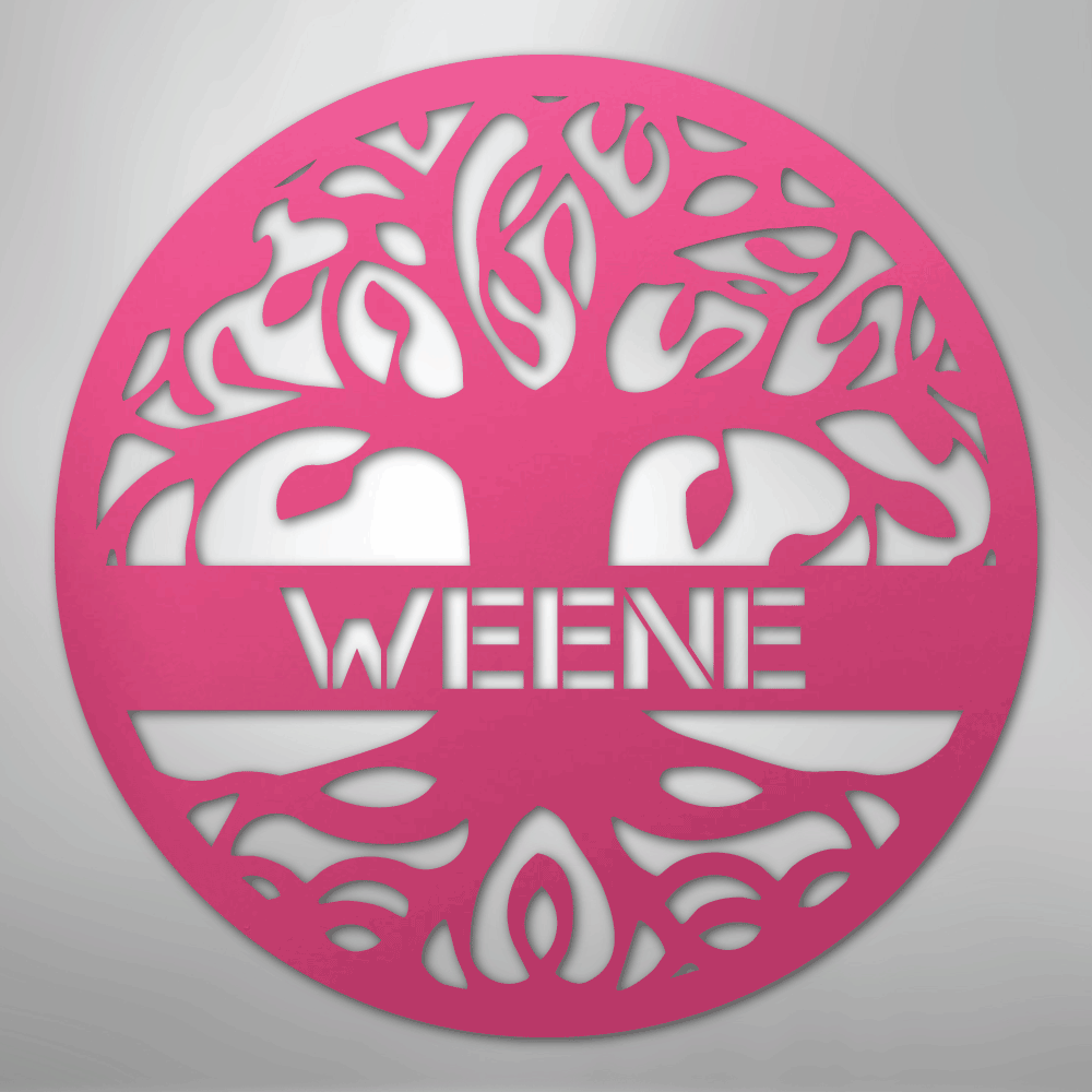 Personalized Tree of Life - Steel Sign