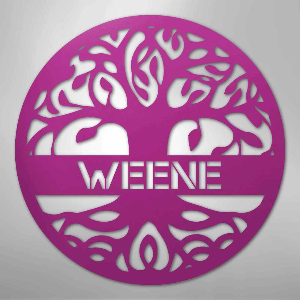 Personalized Tree of Life - Steel Sign