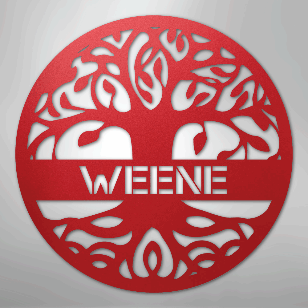 Personalized Tree of Life - Steel Sign