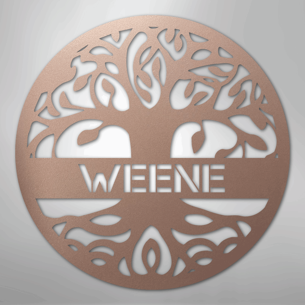 Personalized Tree of Life - Steel Sign