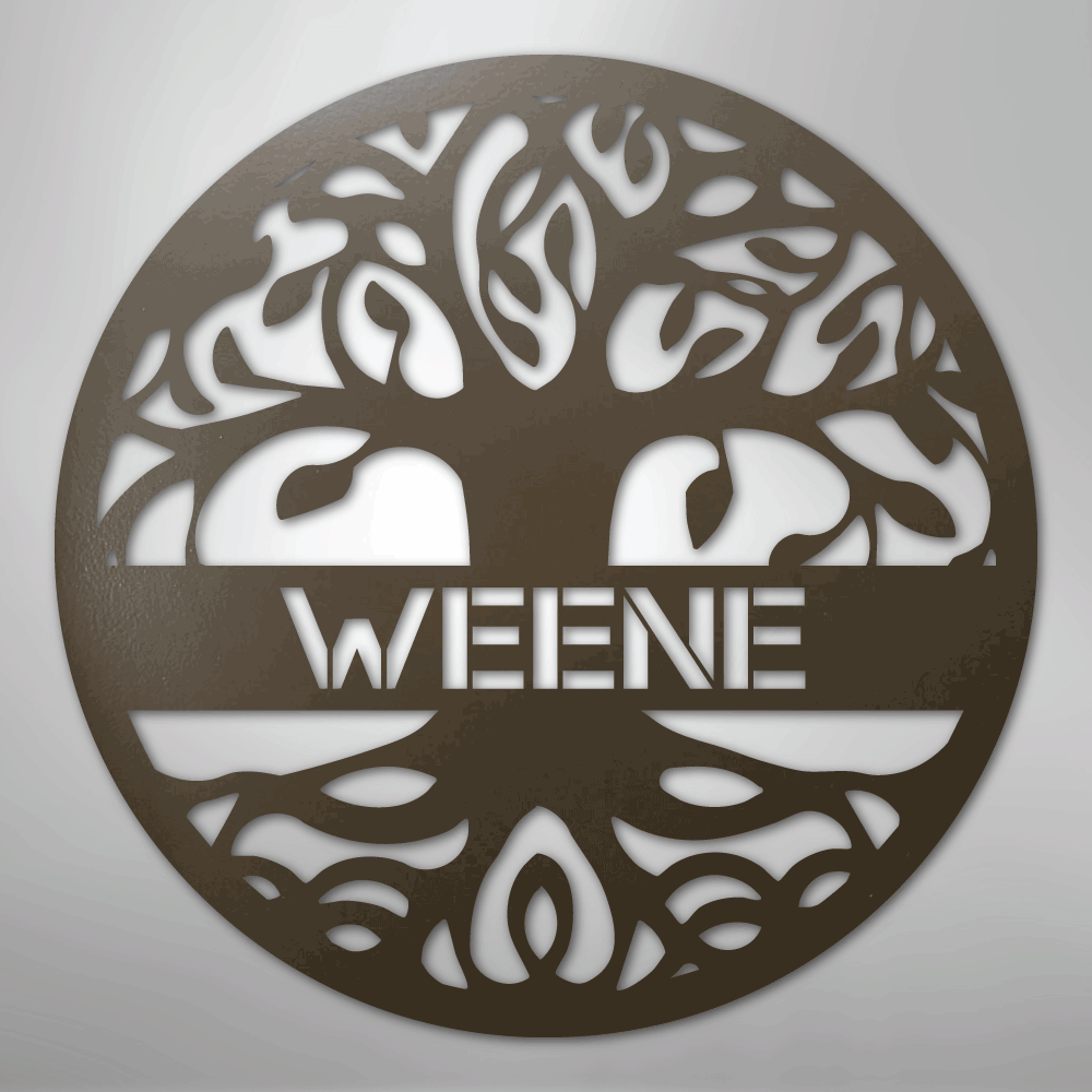 Personalized Tree of Life - Steel Sign