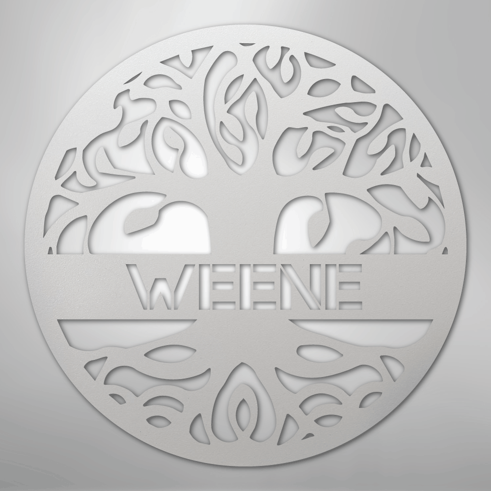 Personalized Tree of Life - Steel Sign
