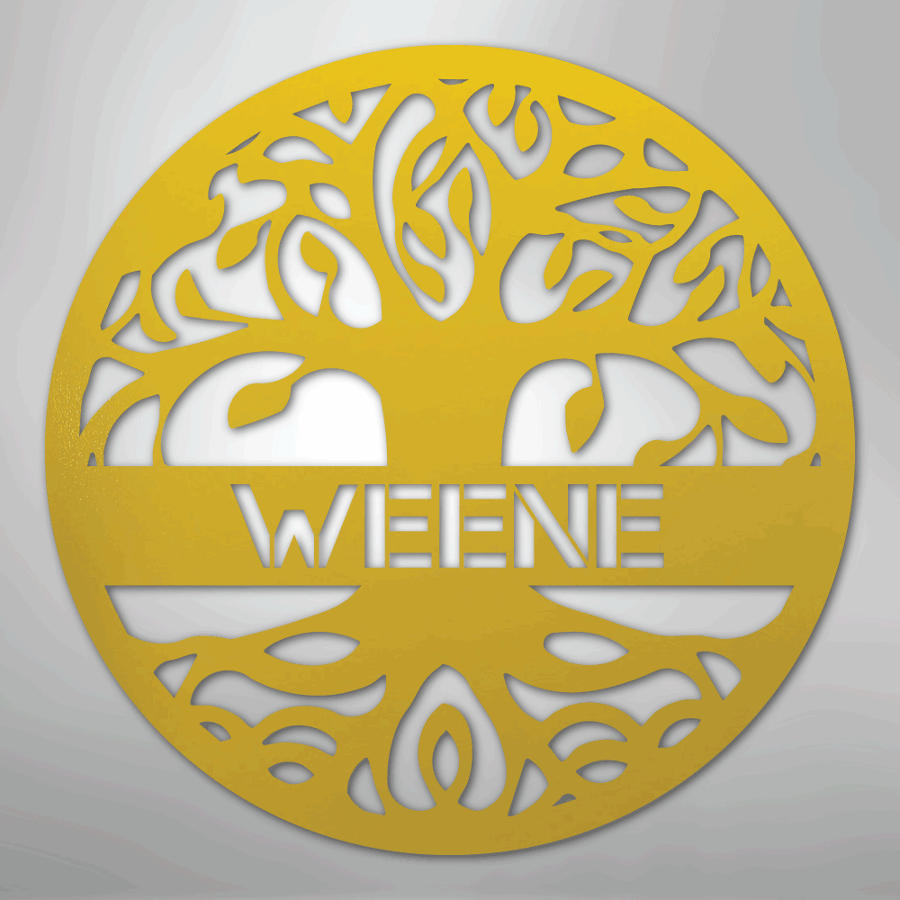 Personalized Tree of Life - Steel Sign